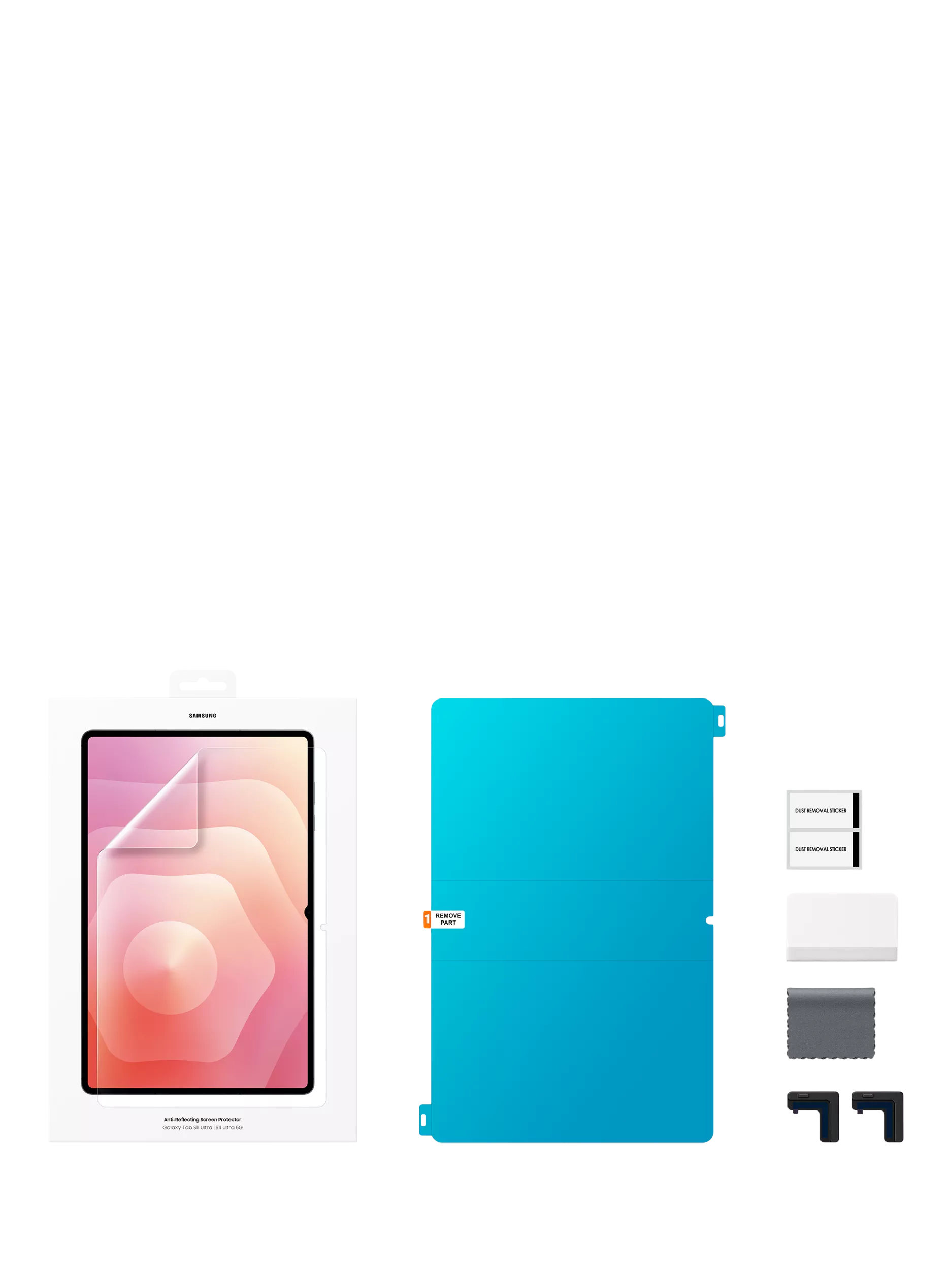 Samsung anti-reflecting screen protector for Tab S11 Ultra, imported from the UK