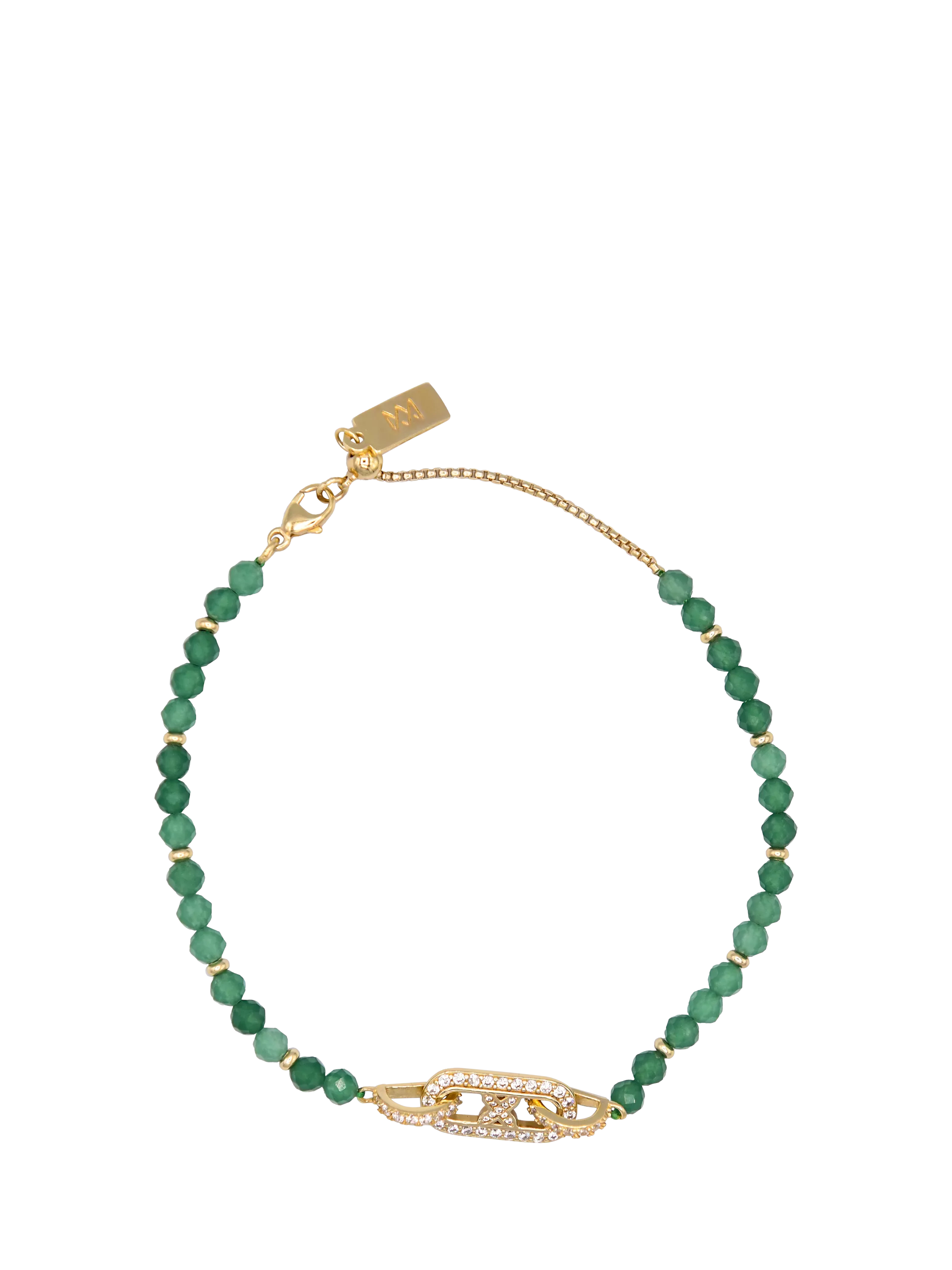 Tess Daly friendship bracelet gold plated adjustable chain (British brand)