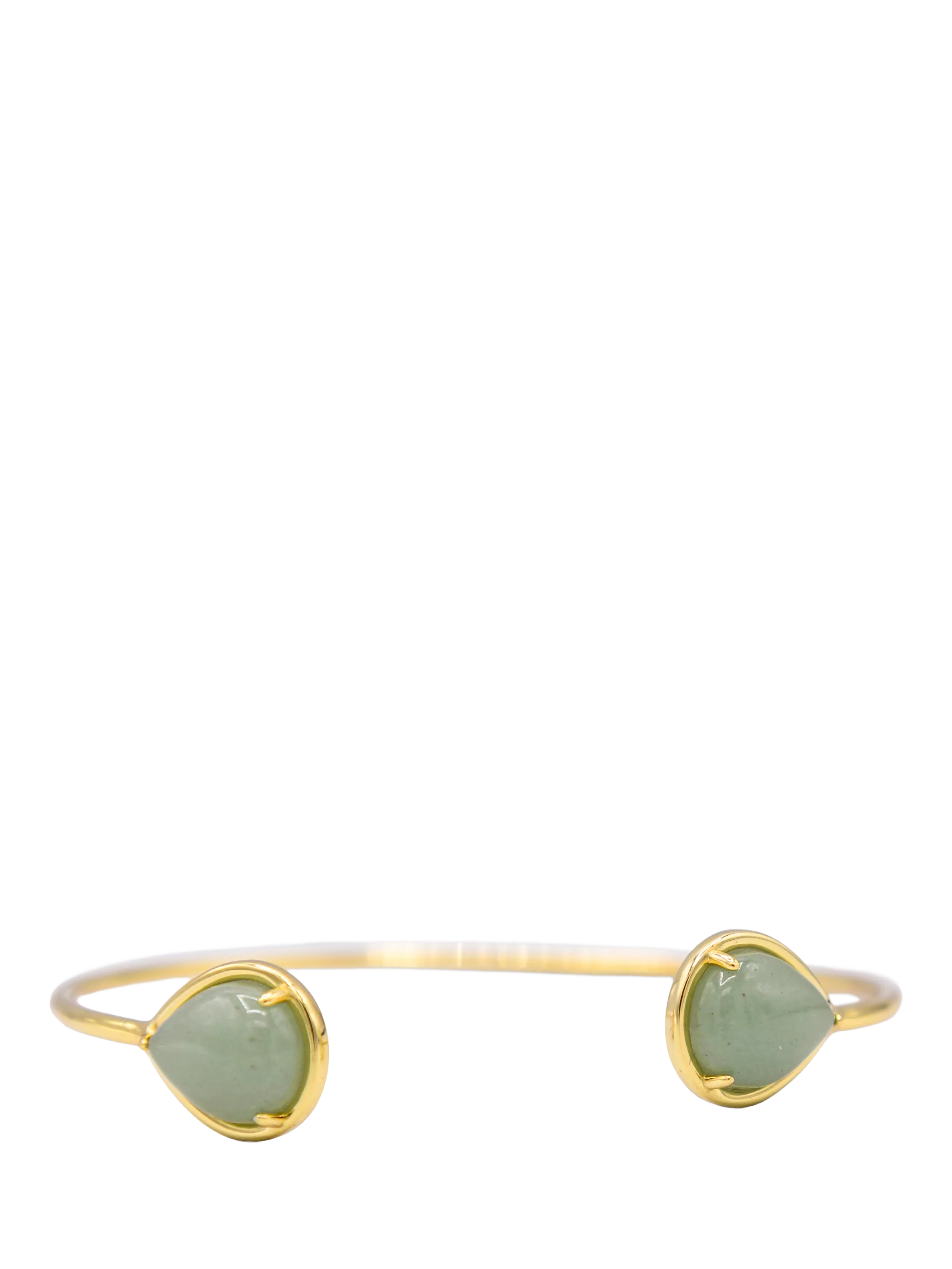 My Jewellery List Tess Daly teardrop bangle aventurine yellow gold, UK version