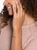 My Jewellery List Tess Daly teardrop bangle aventurine yellow gold, UK version