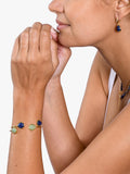 My Jewellery List Tess Daly teardrop bangle aventurine yellow gold, UK version