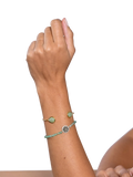 My Jewellery List Tess Daly teardrop bangle aventurine yellow gold, UK version