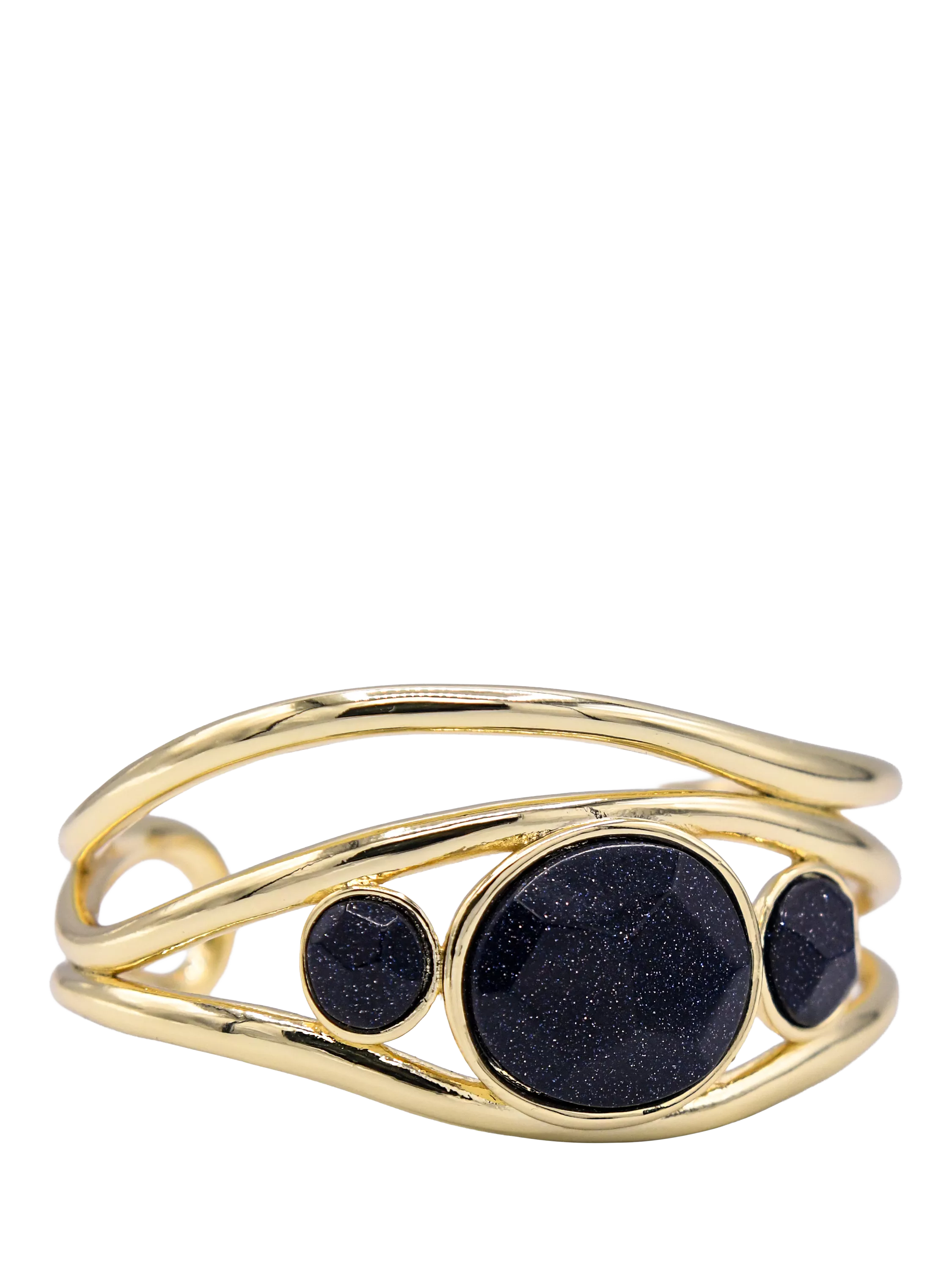 My Jewellery List Tess Daly bangle blue sandstone gold finish, UK version
