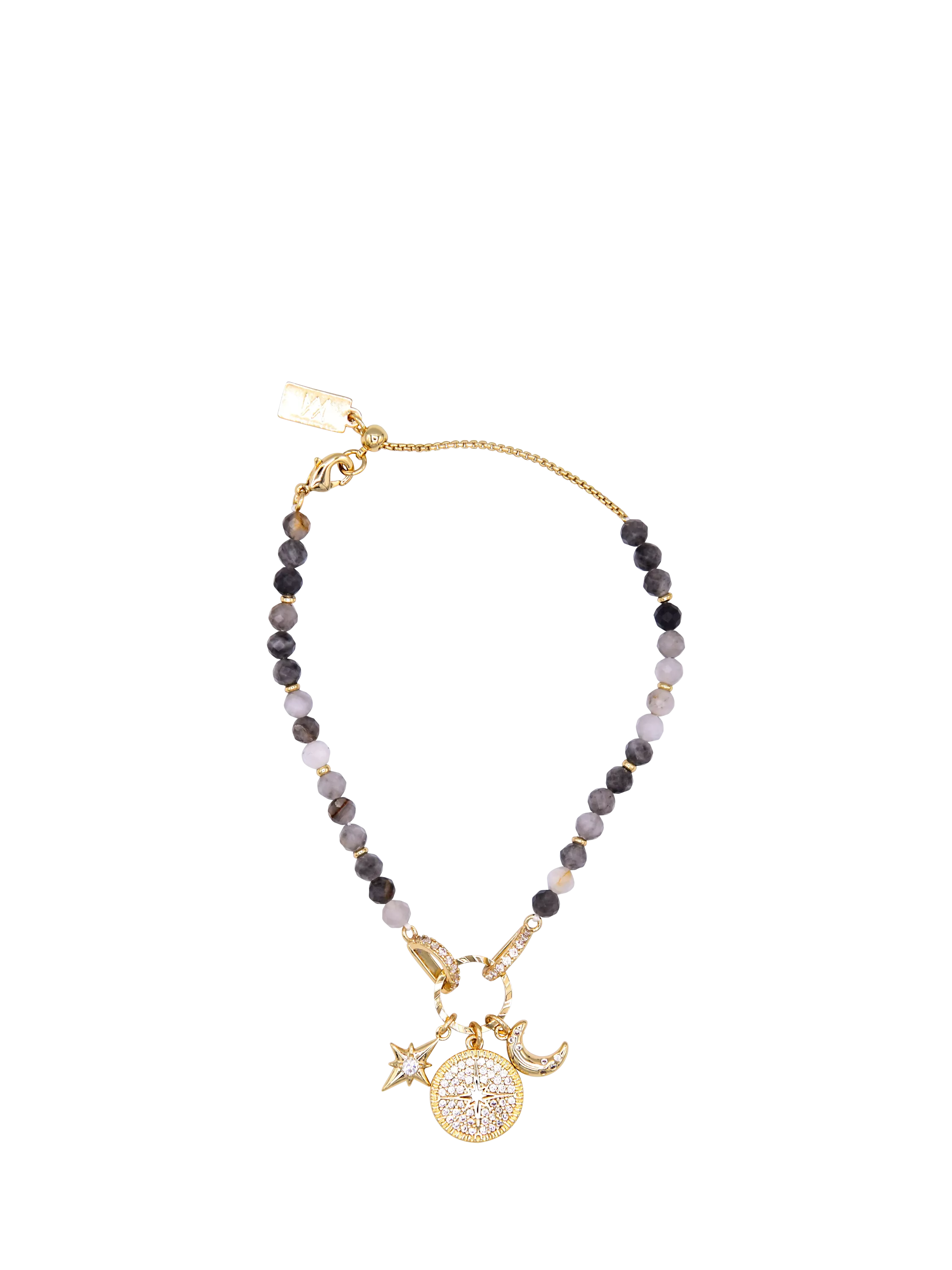 My Jewellery List North Star charm beaded bracelet, imported from the UK
