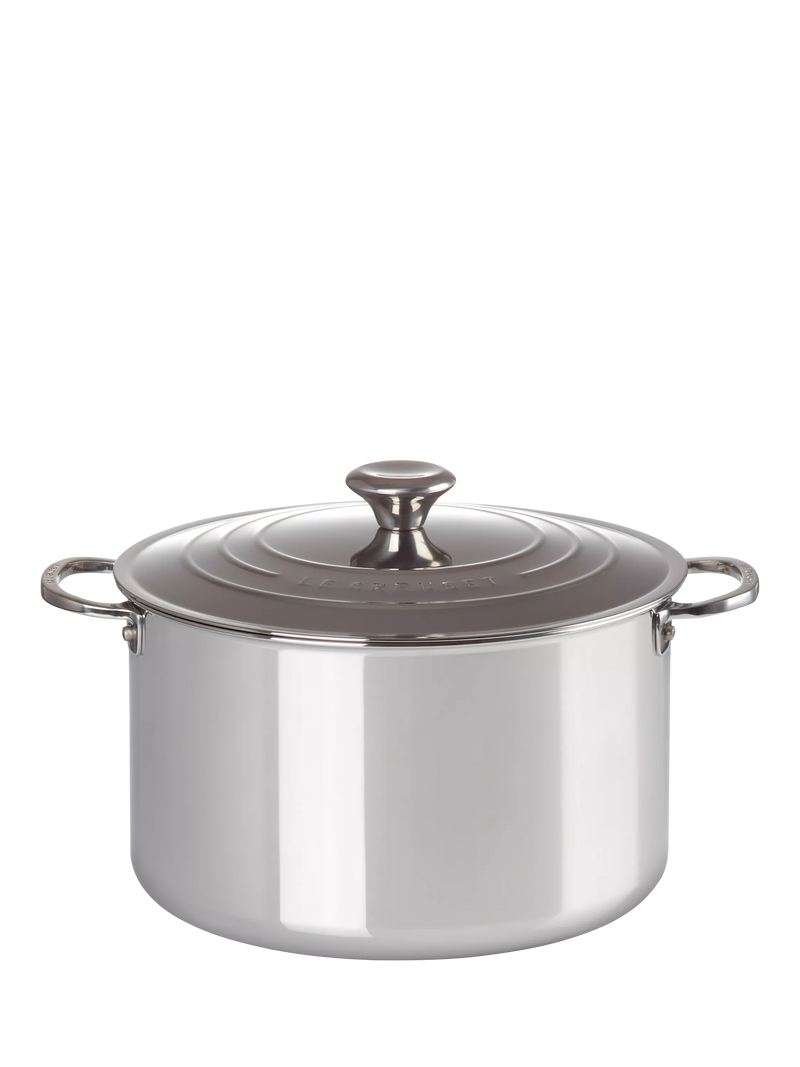 Le Creuset 3-Ply Stainless Steel stockpot 28cm, imported from the UK