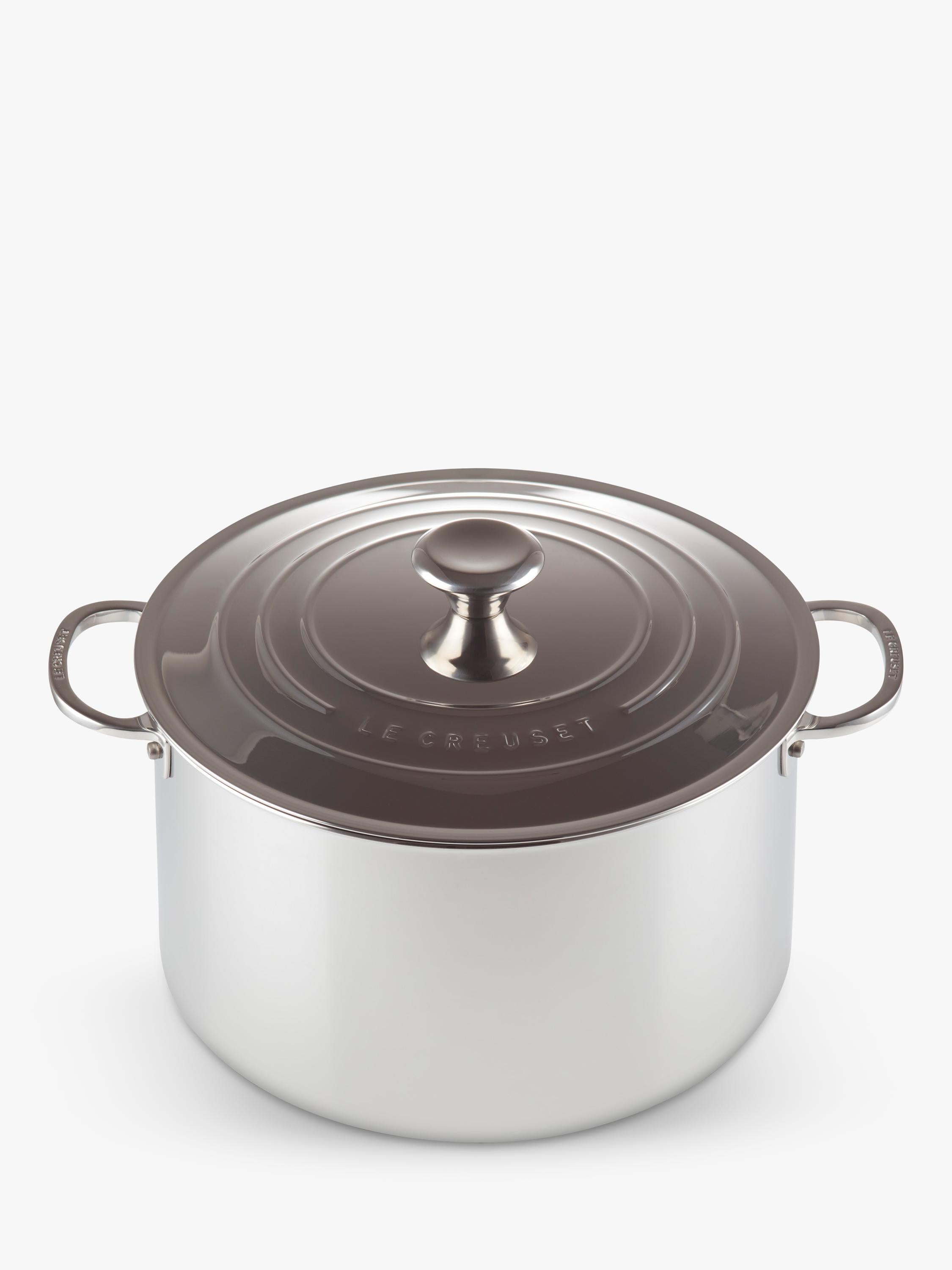 Le Creuset 3-Ply Stainless Steel stockpot 28cm, imported from the UK