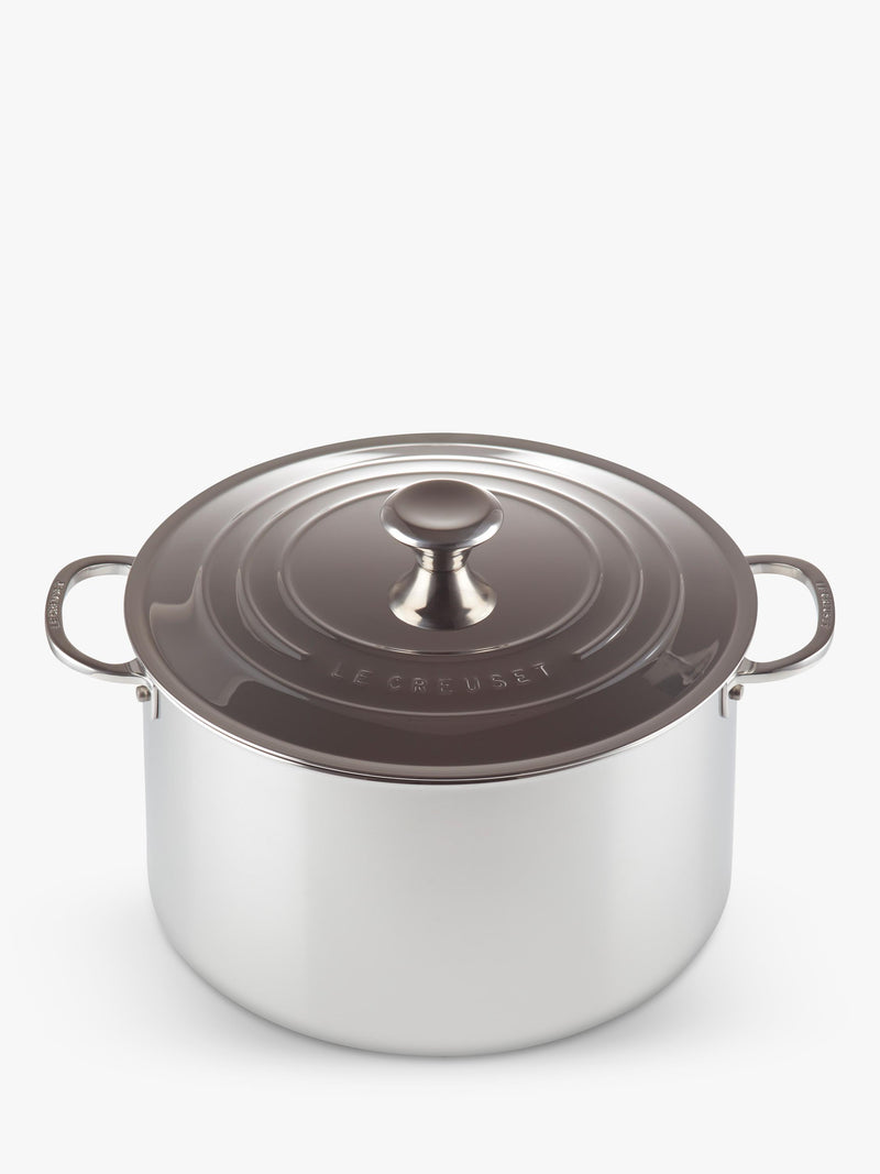 Le Creuset 3-Ply Stainless Steel stockpot 28cm, imported from the UK