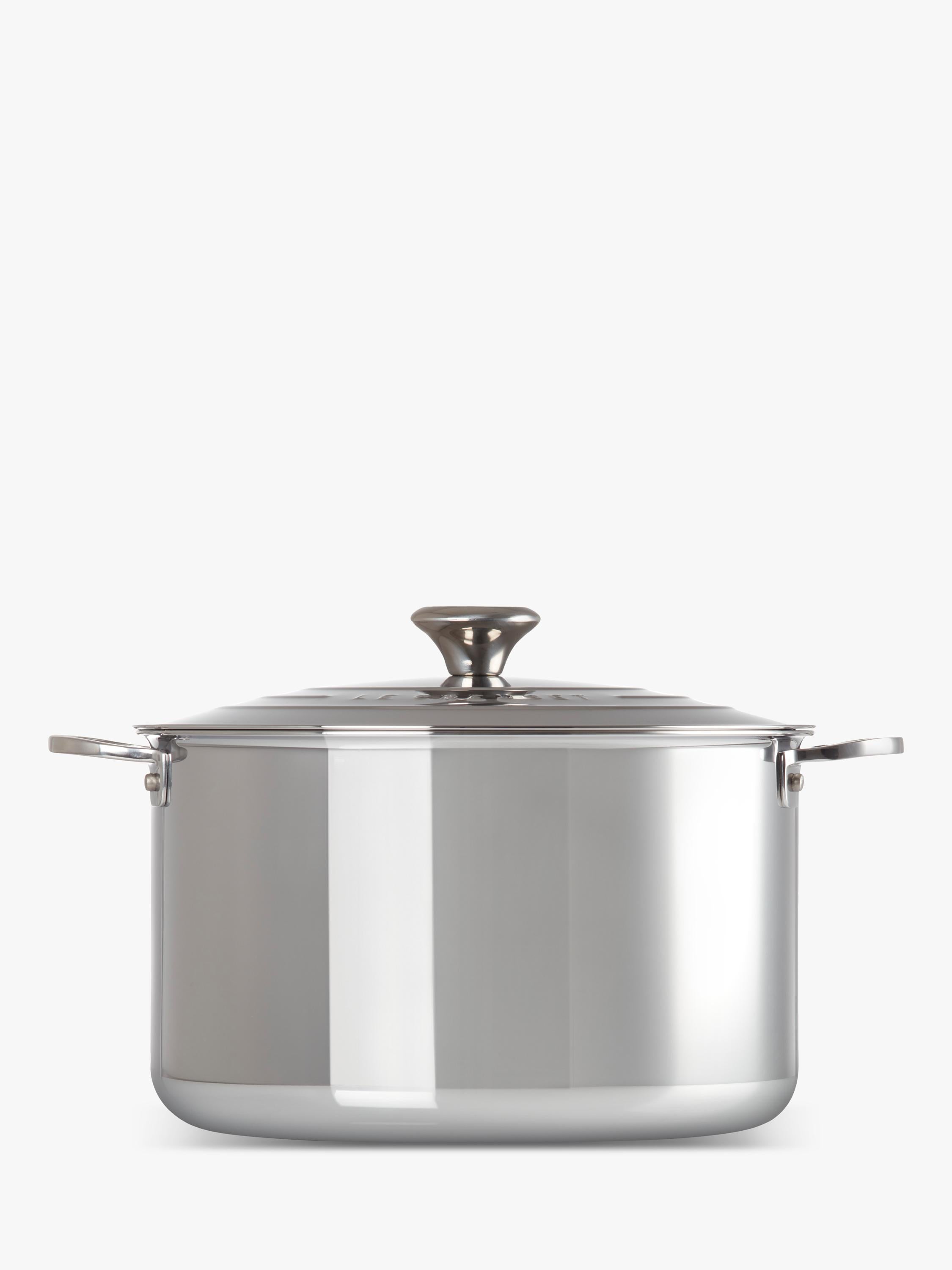 Le Creuset 3-Ply Stainless Steel stockpot 28cm, imported from the UK