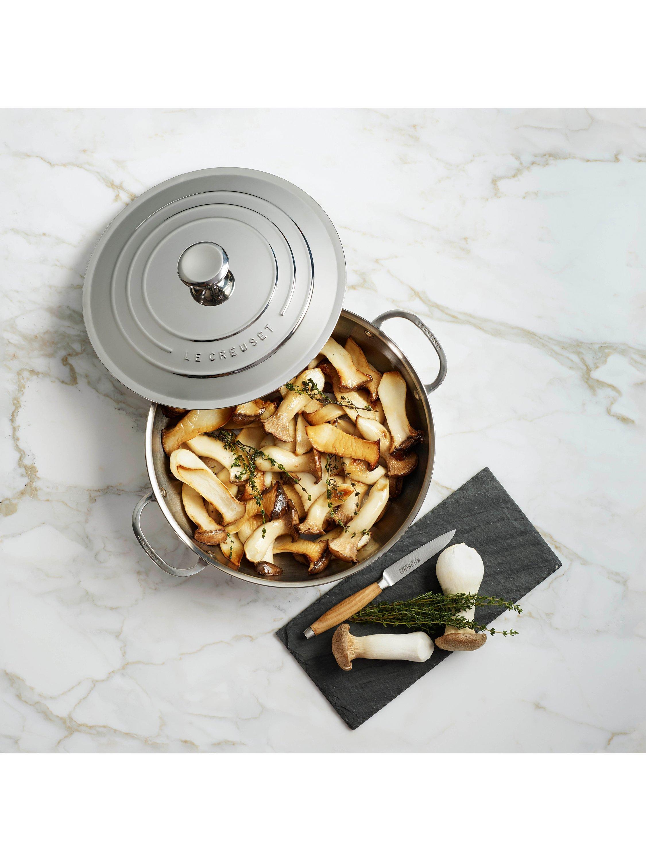 Le Creuset 3-Ply Stainless Steel stockpot 28cm, imported from the UK