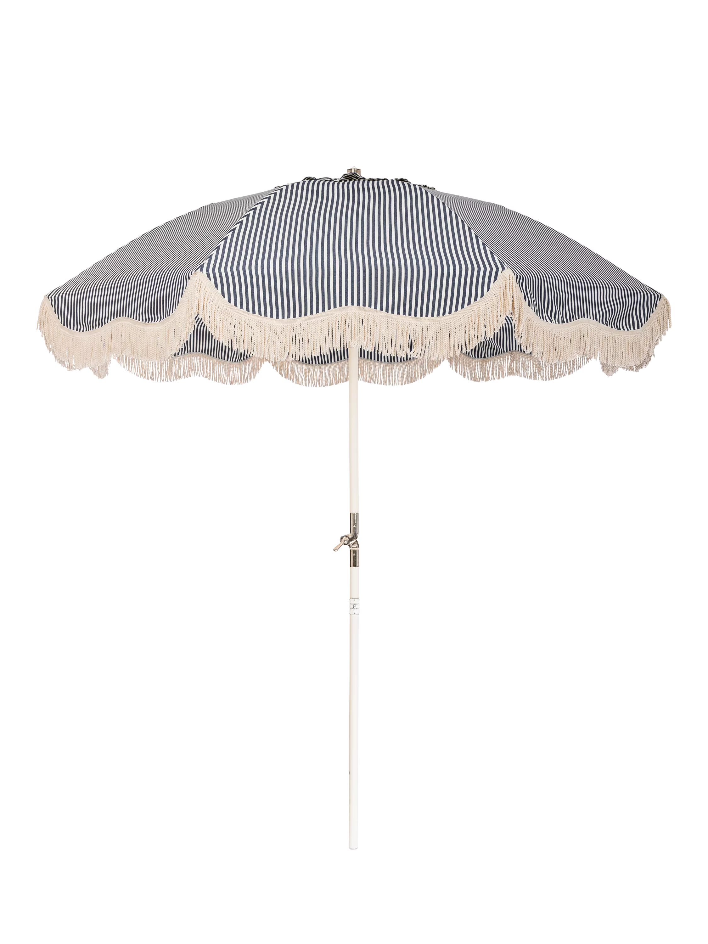 Business & Pleasure Co. club parasol navy Lauren Stripe 2m (British brand)