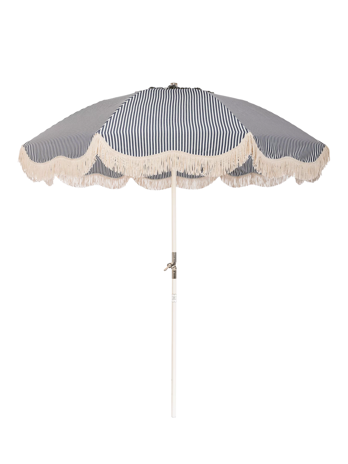 Business & Pleasure Co. club parasol navy Lauren Stripe 2m (British brand)