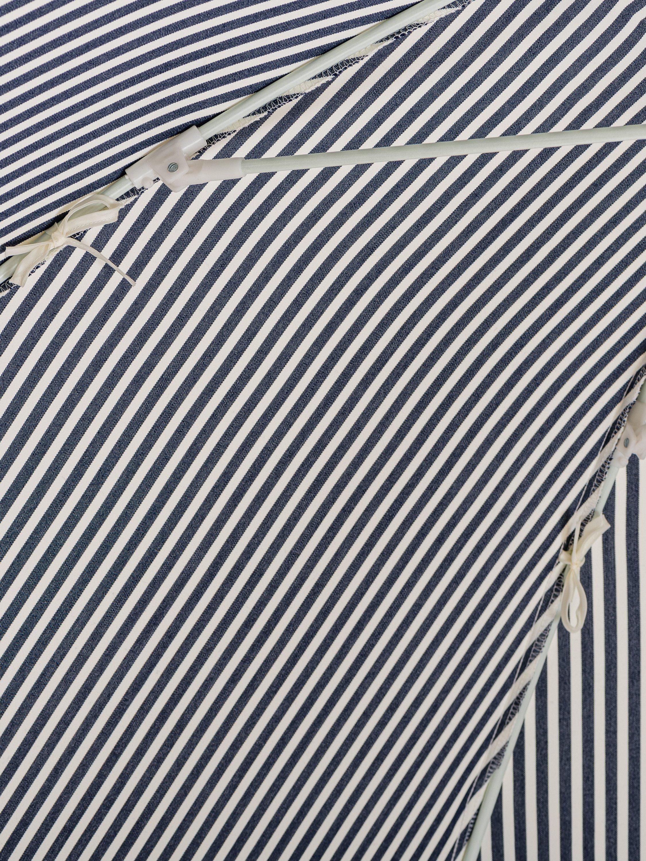 Business & Pleasure Co. club parasol navy Lauren Stripe 2m (British brand)
