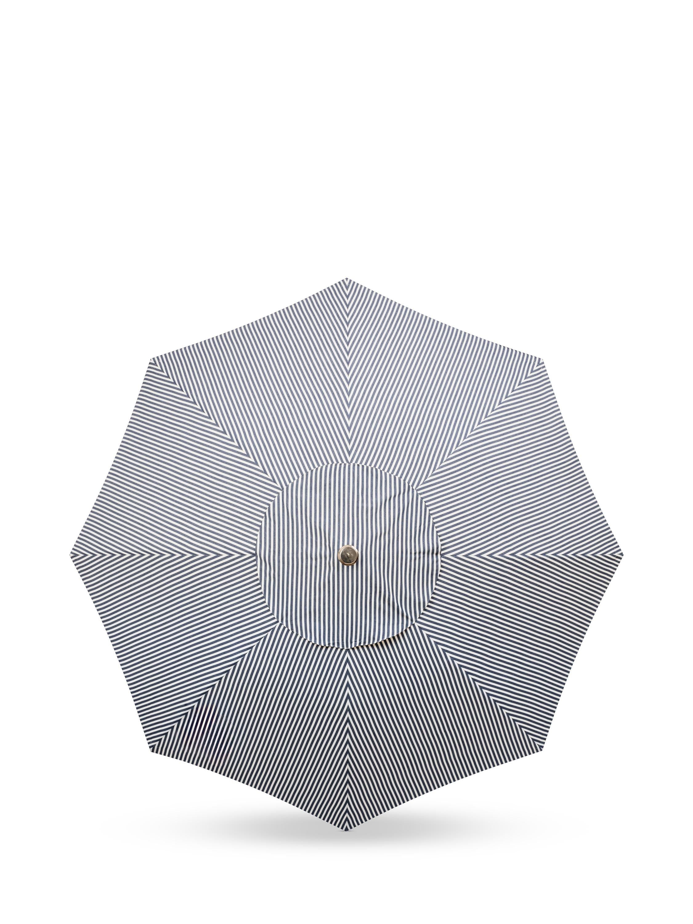 Business & Pleasure Co. club parasol navy Lauren Stripe 2m (British brand)
