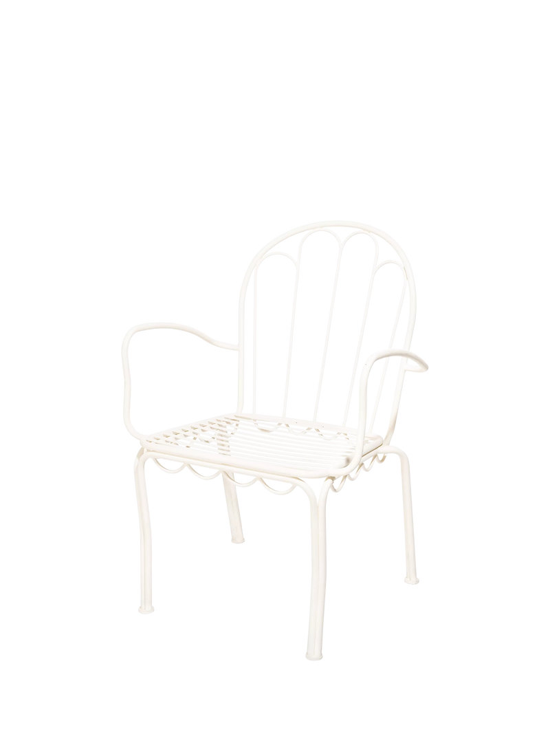 Business & Pleasure Co. Al Fresco garden dining chair white (British brand)