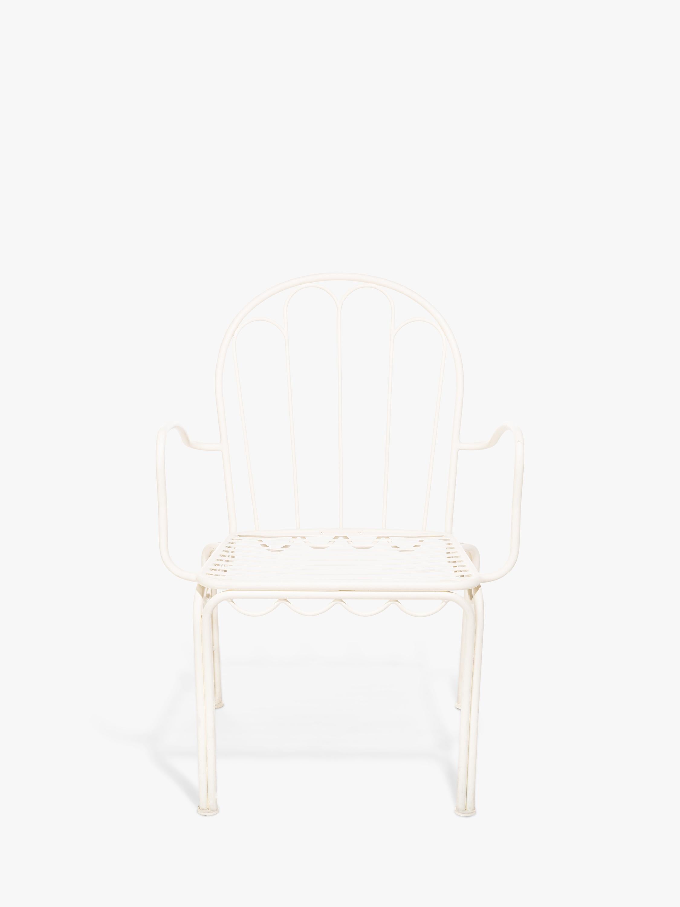 Business & Pleasure Co. Al Fresco garden dining chair white (British brand)
