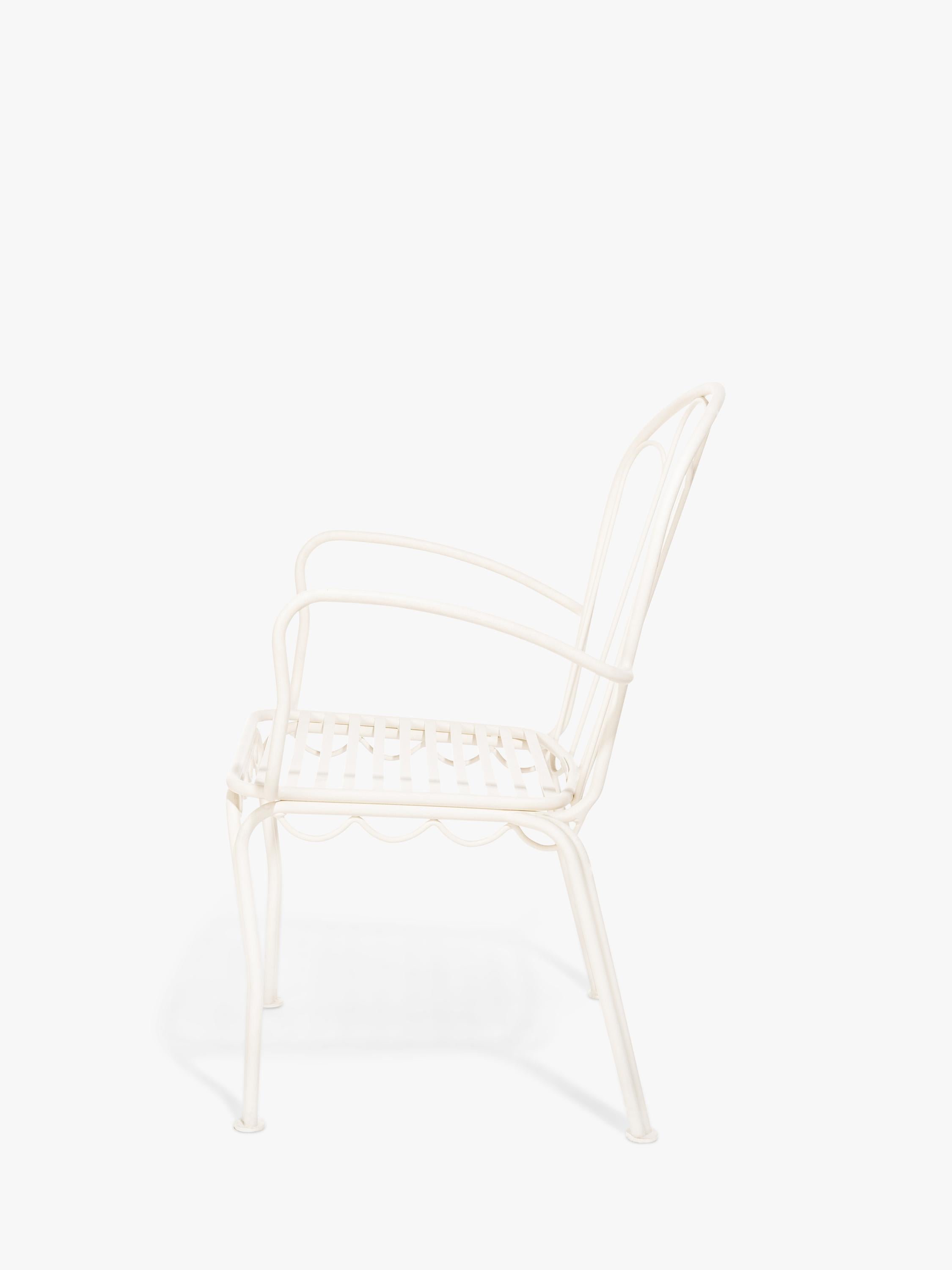 Business & Pleasure Co. Al Fresco garden dining chair white (British brand)