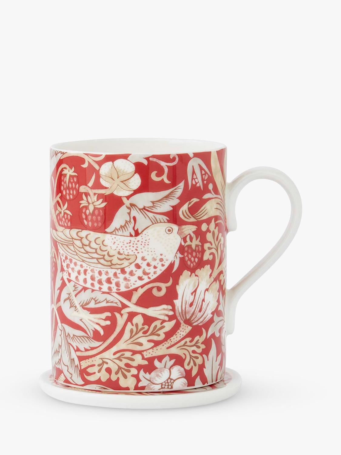Morris & Co. Strawberry Thief bone china mug set 340ml, UK version
