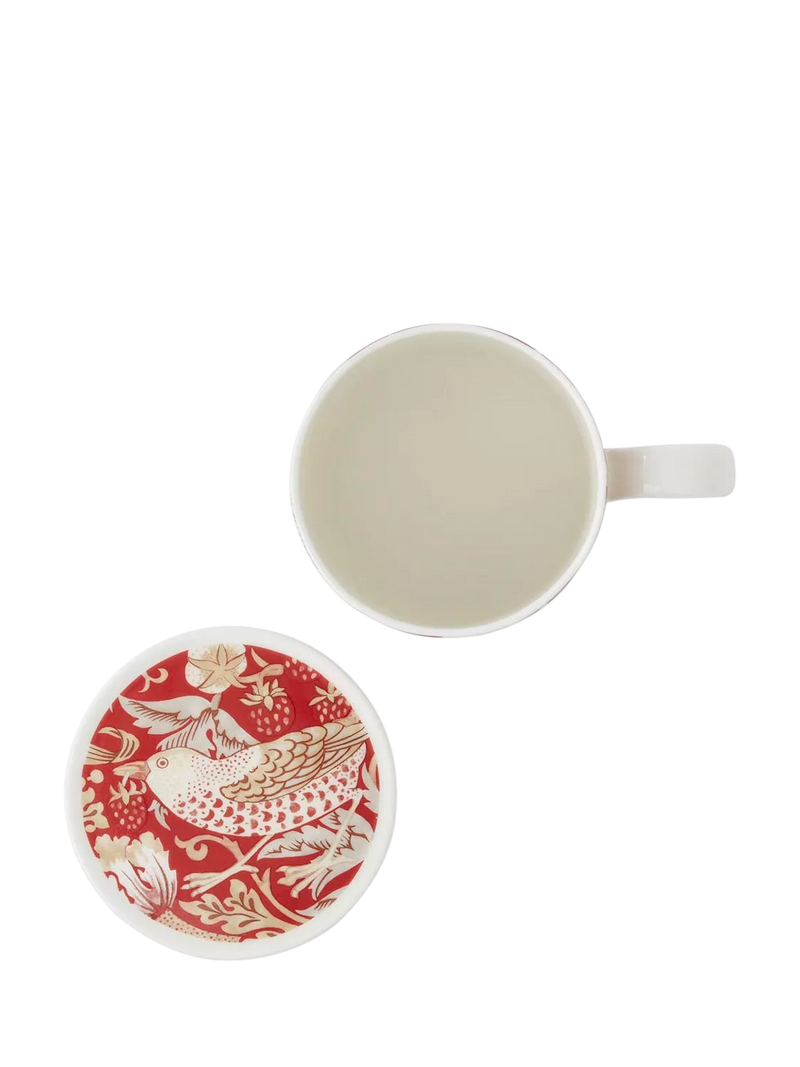 Morris & Co. Strawberry Thief bone china mug set 340ml, UK version