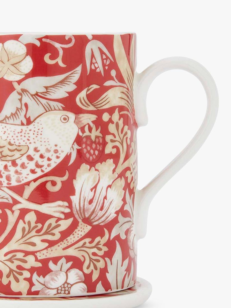 Morris & Co. Strawberry Thief bone china mug set 340ml, UK version