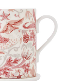 Morris & Co. Strawberry Thief bone china mug and coaster set 340ml (British brand)