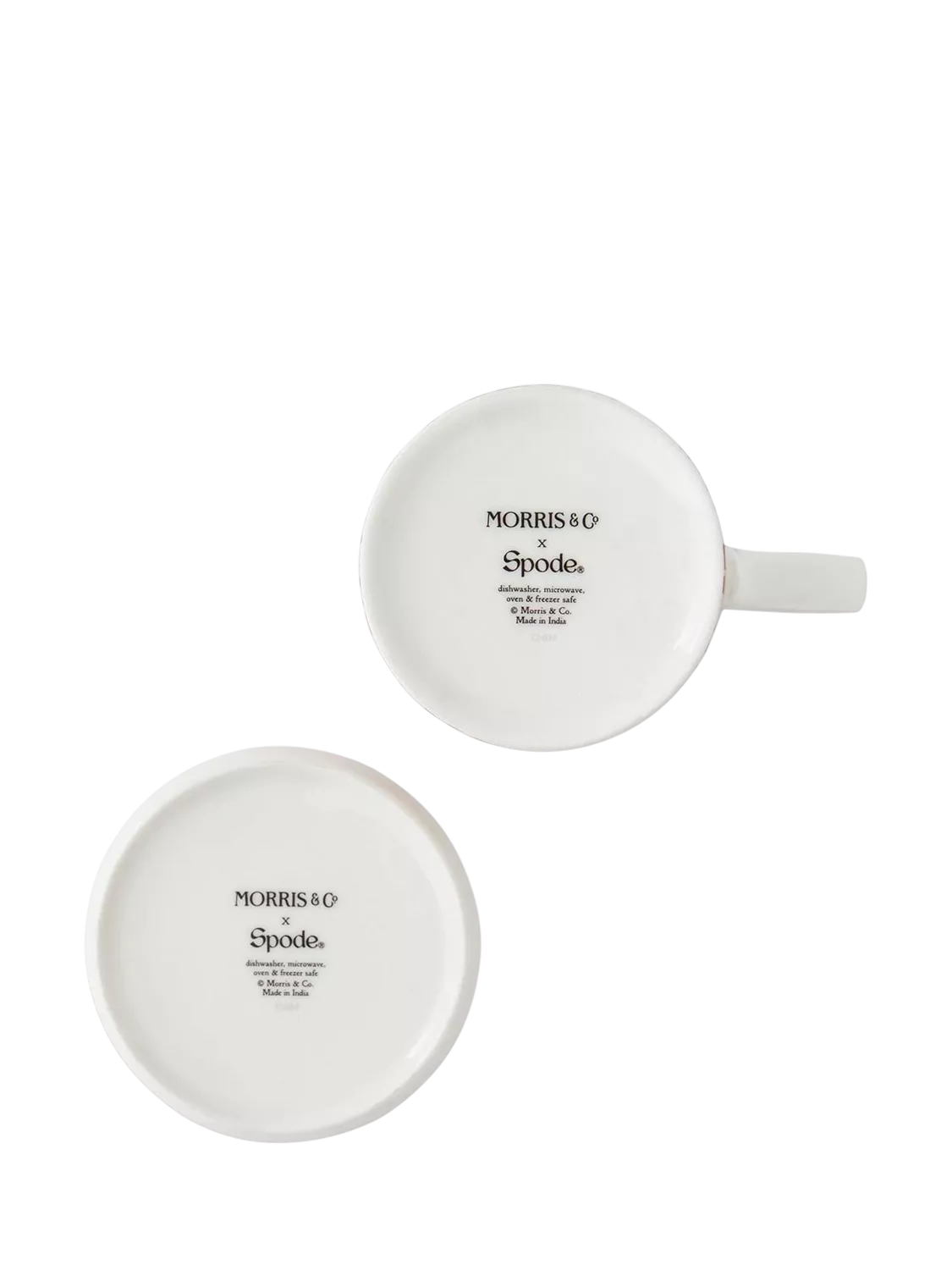 Morris & Co. Strawberry Thief bone china mug and coaster set 340ml (British brand)