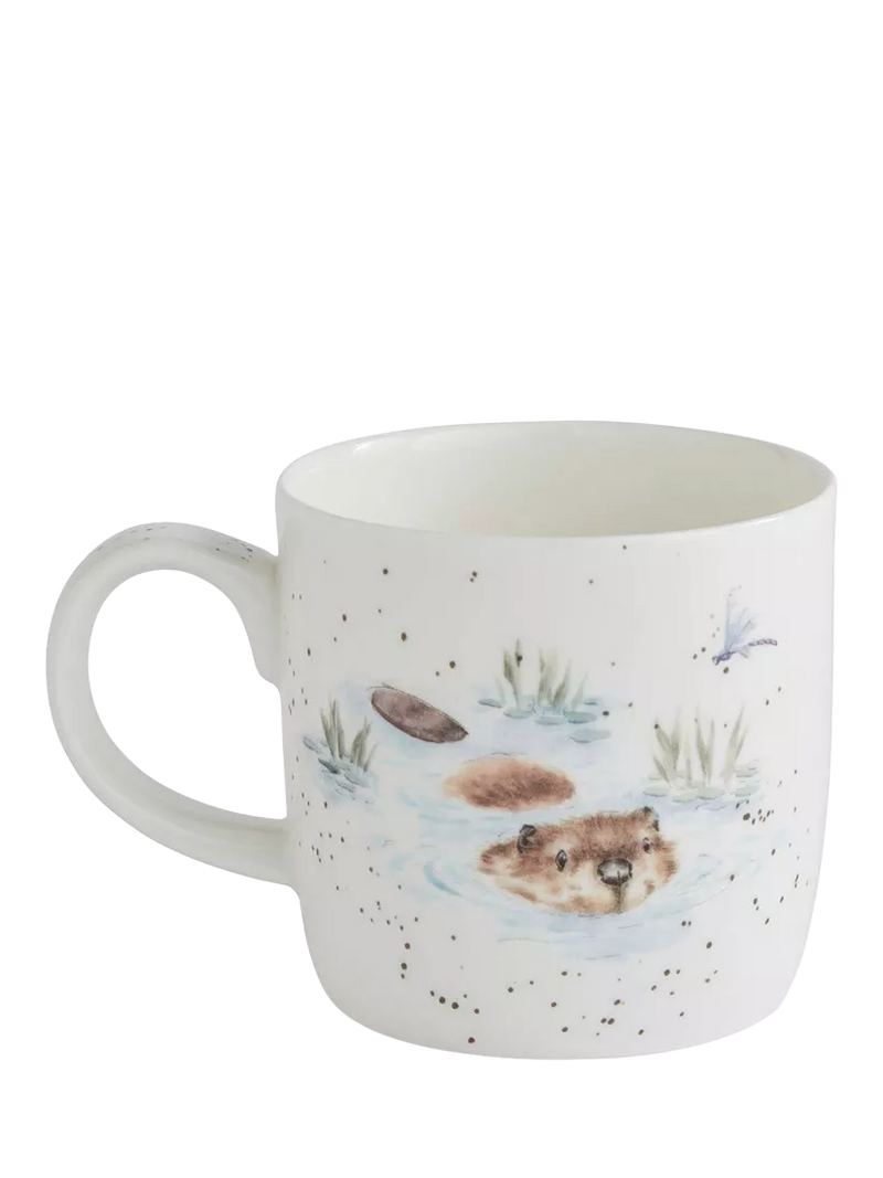 Wrendale Designs fine bone china mug with beaver illustration, UK version
