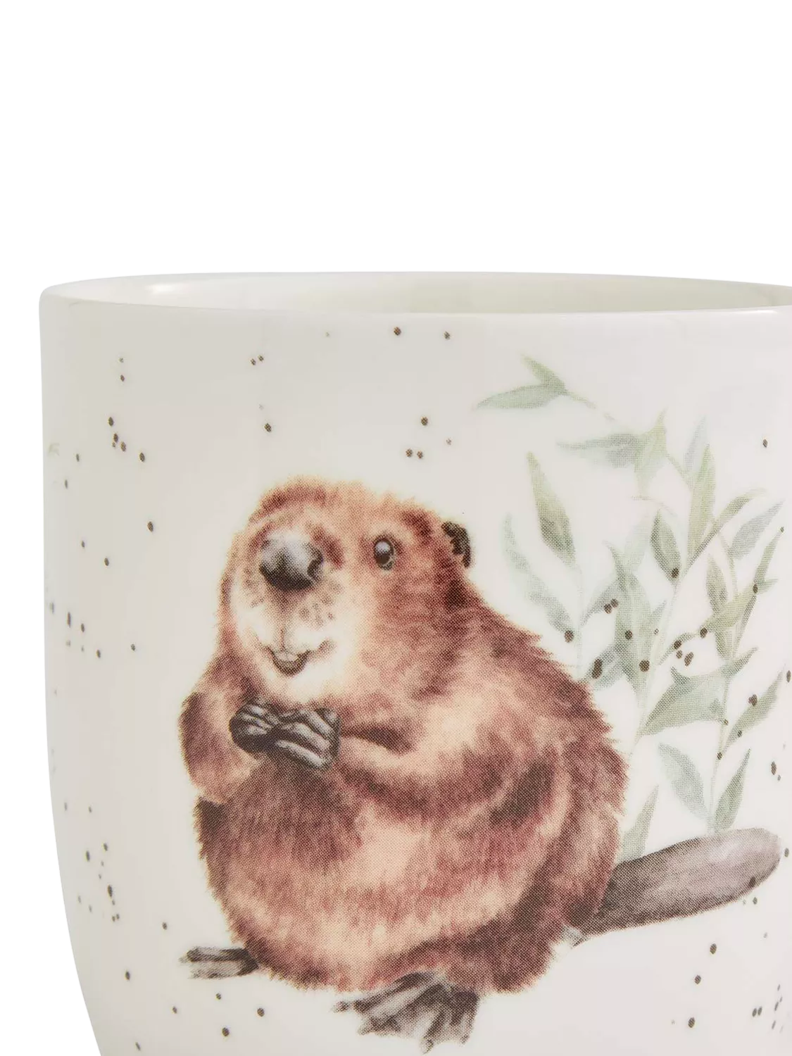 Wrendale Designs fine bone china mug with beaver illustration, UK version