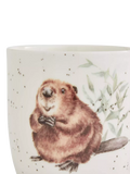 Wrendale Designs fine bone china mug with beaver illustration, UK version