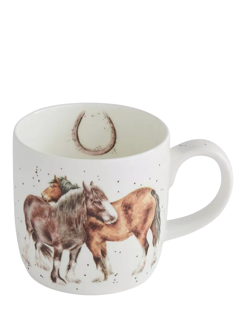 Wrendale Designs fine bone china horse mug 310ml (British brand)