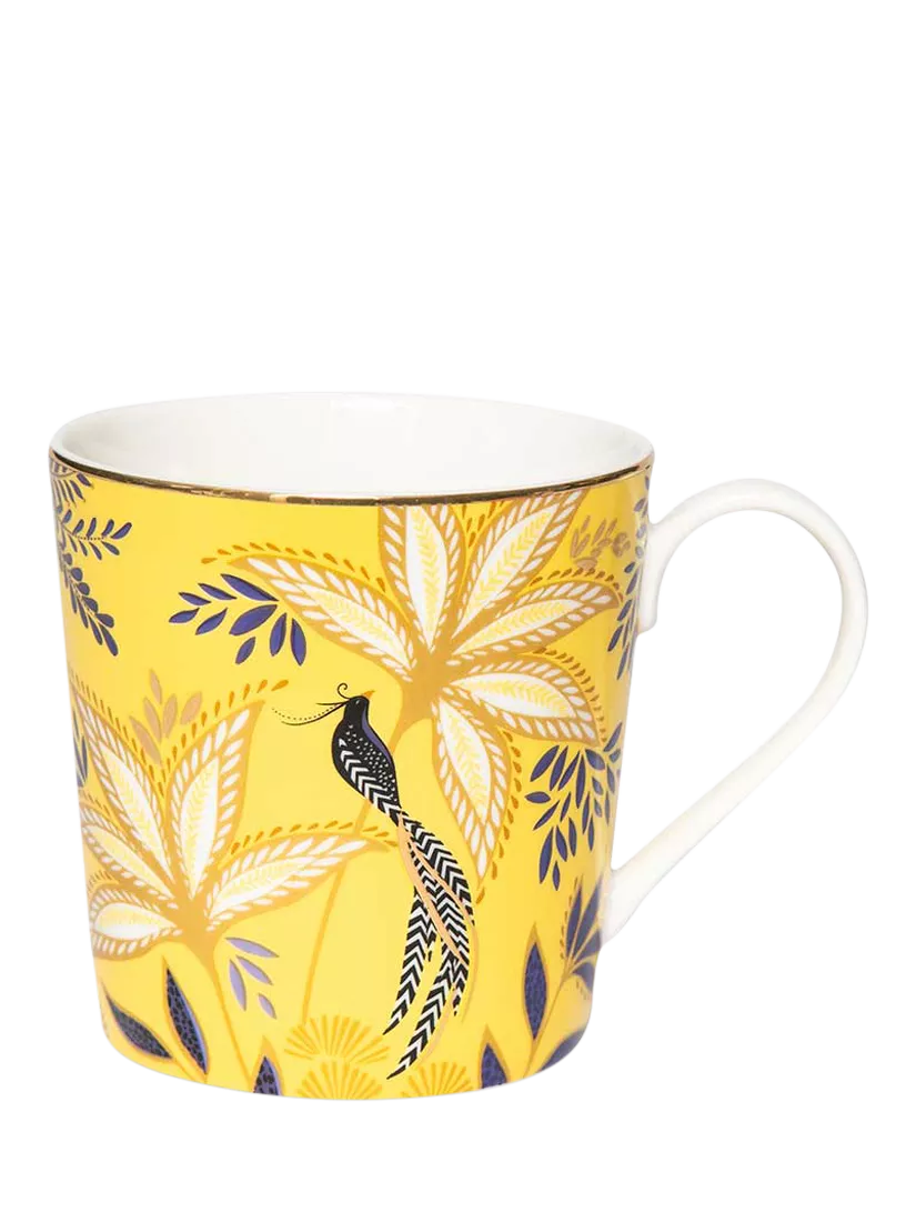 Sara Miller fine china mug yellow 344ml, UK version