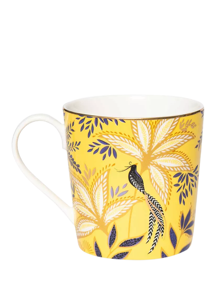 Sara Miller fine china mug yellow 344ml, UK version