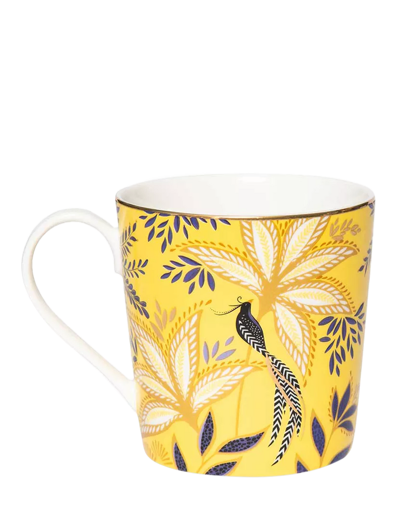 Sara Miller fine china mug yellow 344ml, UK version