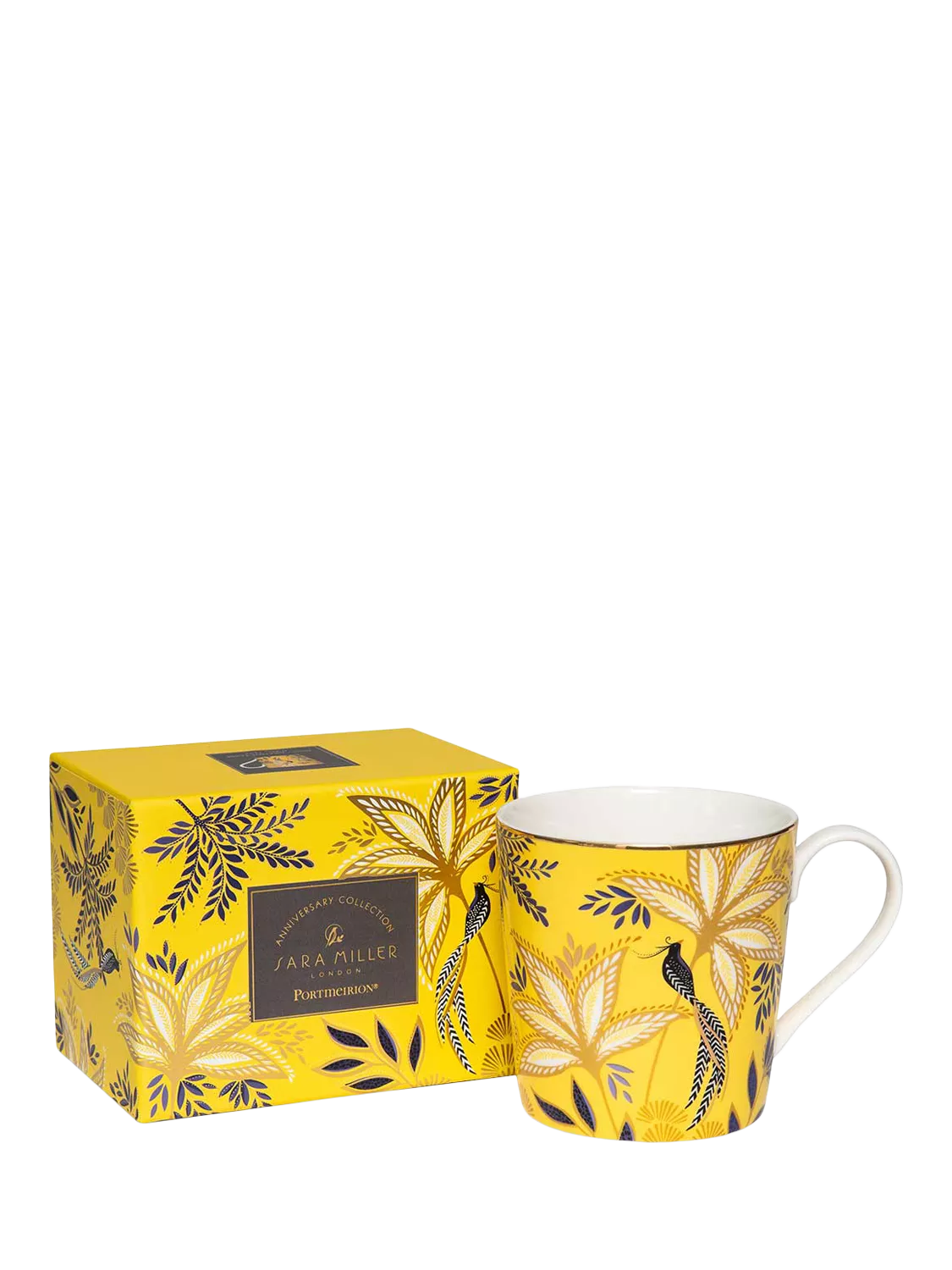 Sara Miller fine china mug yellow 344ml, UK version