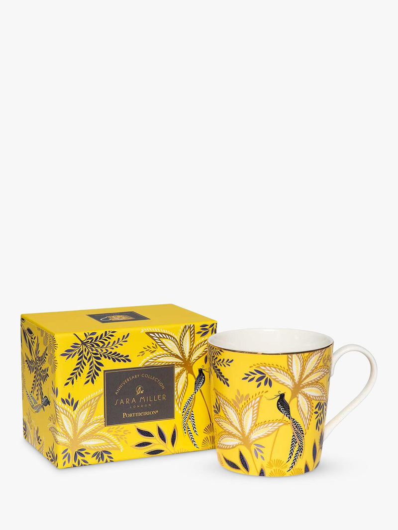 Sara Miller fine china mug yellow 344ml, UK version