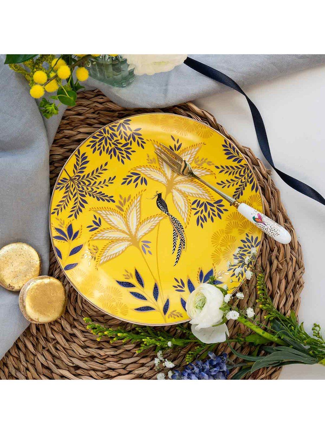Sara Miller fine china cake plates 20.4cm - British product