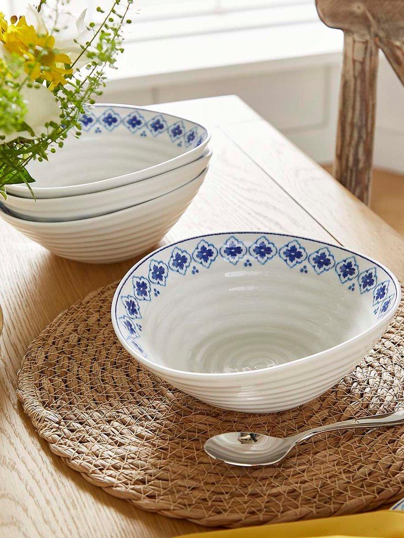 Sophie Conran for Portmeirion blue porcelain cereal bowl 18.5cm, UK version