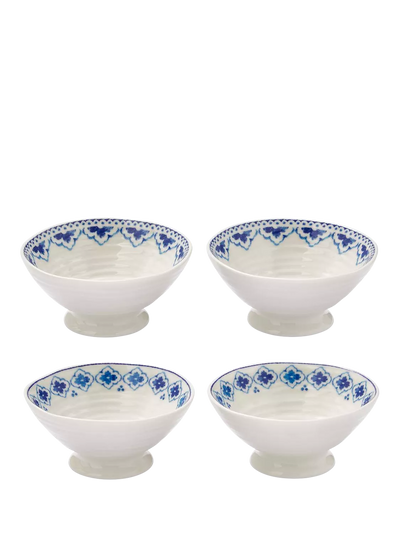 John Lewis Sophie Conran for Portmeirion Blue Porcelain Mini Dishes, Set of 4- Buy online at McGrocer