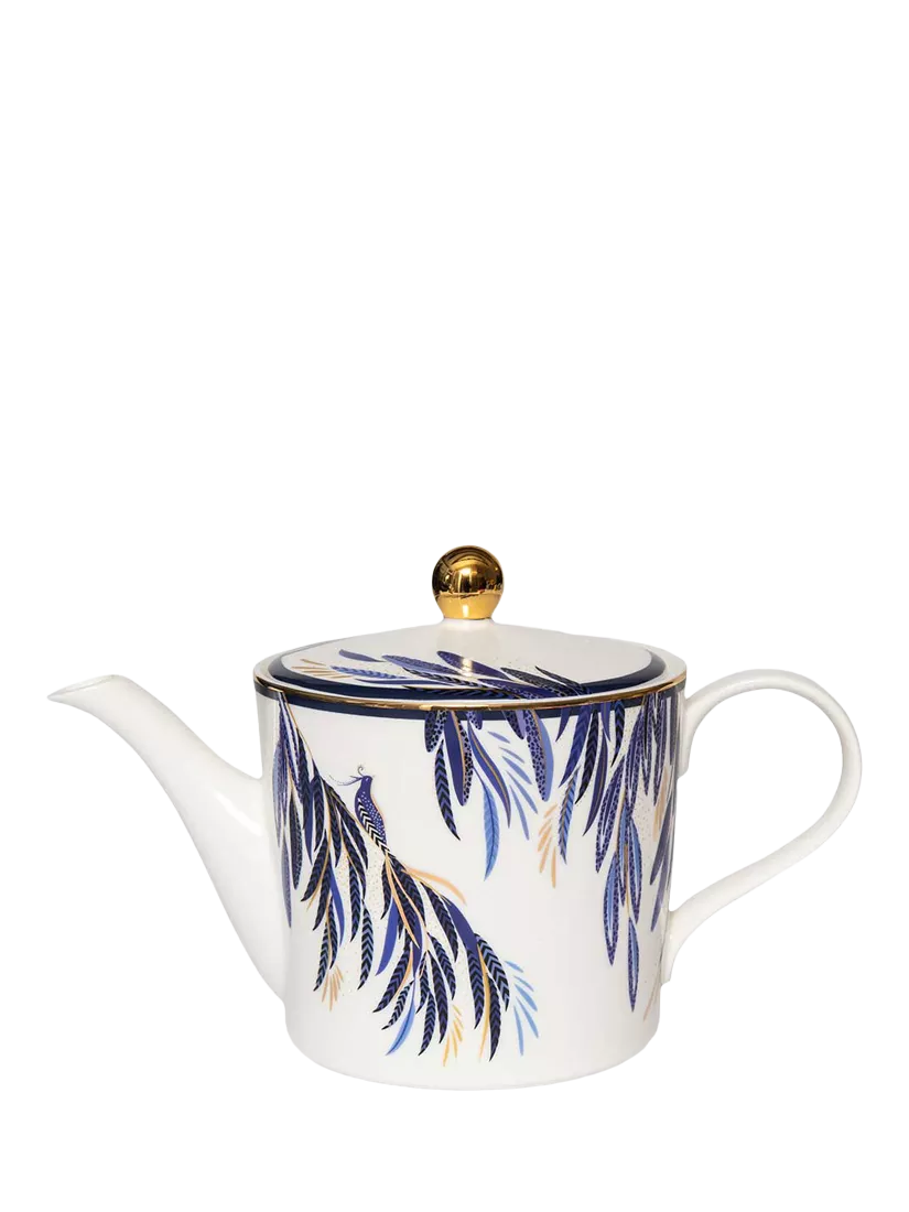 Sara Miller fine china teapot 1.2L with 22-carat gold - British product