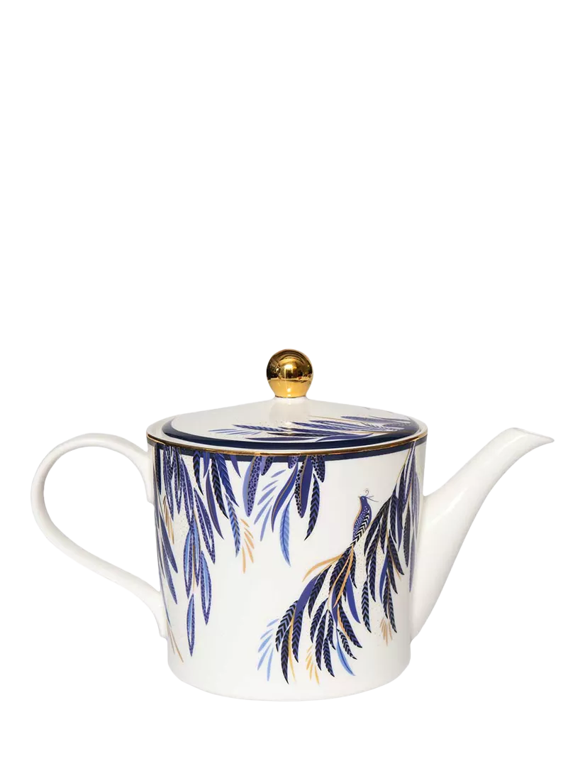 Sara Miller fine china teapot 1.2L with 22-carat gold - British product