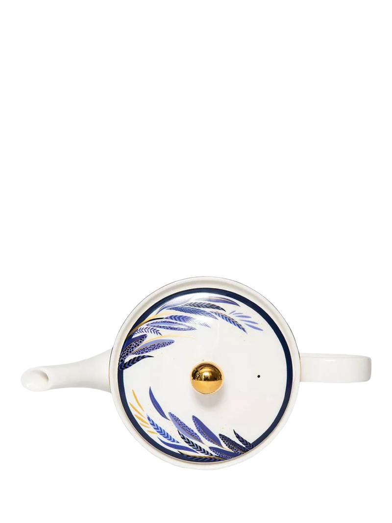 Sara Miller fine china teapot 1.2L with 22-carat gold - British product