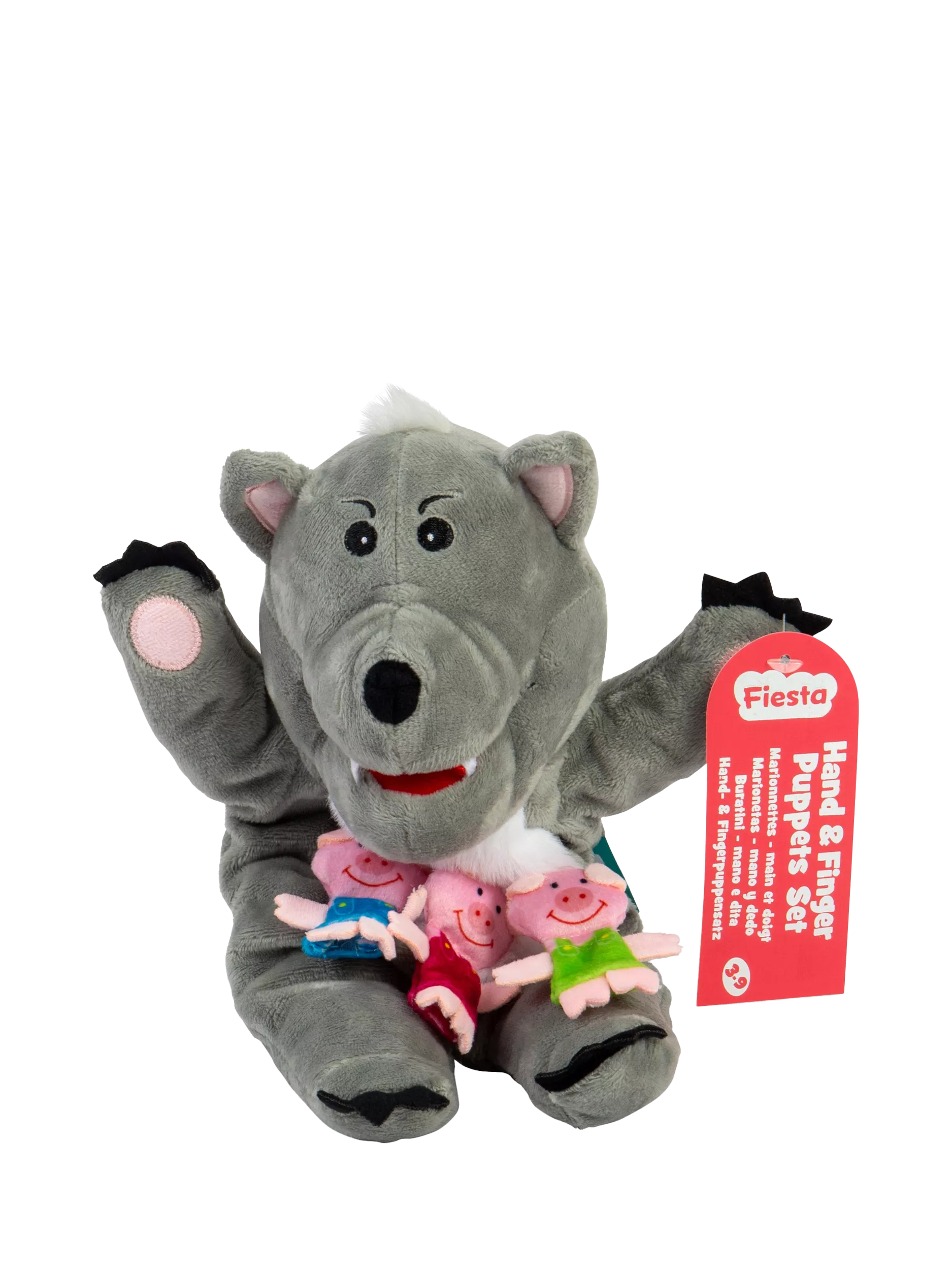 Bigjigs Toys puppet set Big Bad Wolf, imported from the UK