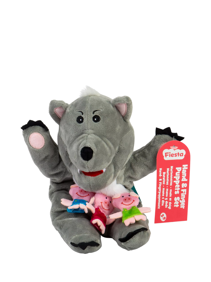 Bigjigs Toys puppet set Big Bad Wolf, imported from the UK