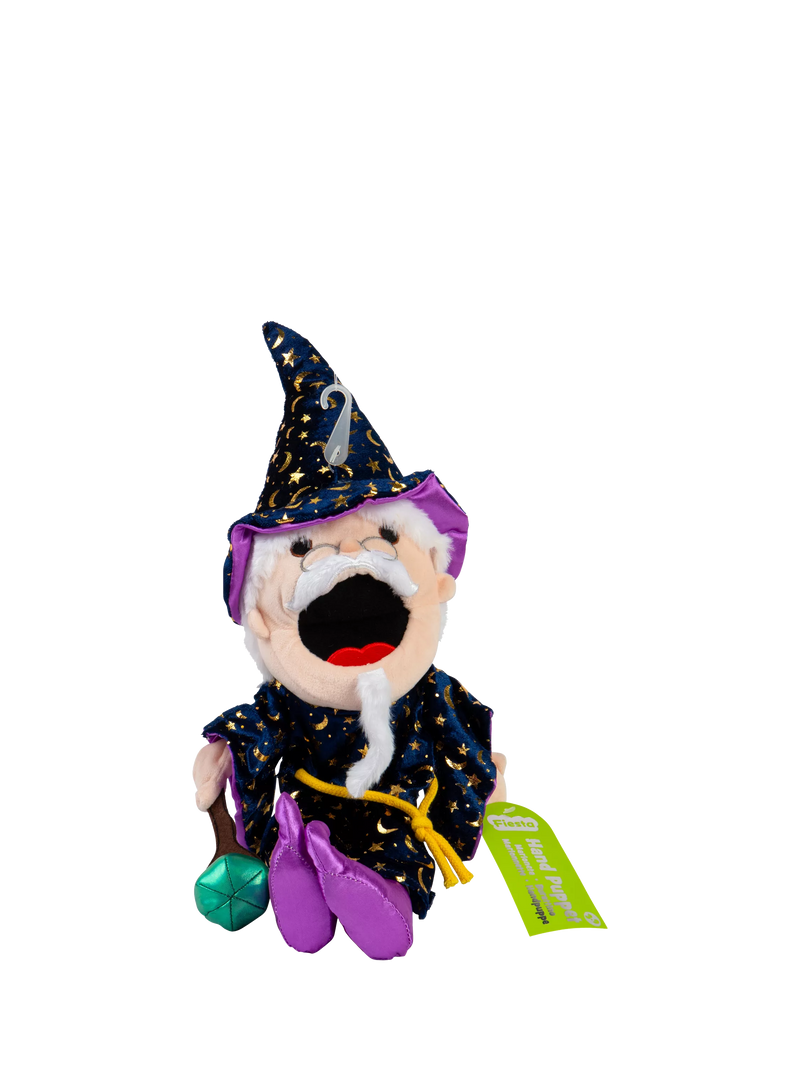 Bigjigs Toys wizard hand puppet, moving mouth - British product