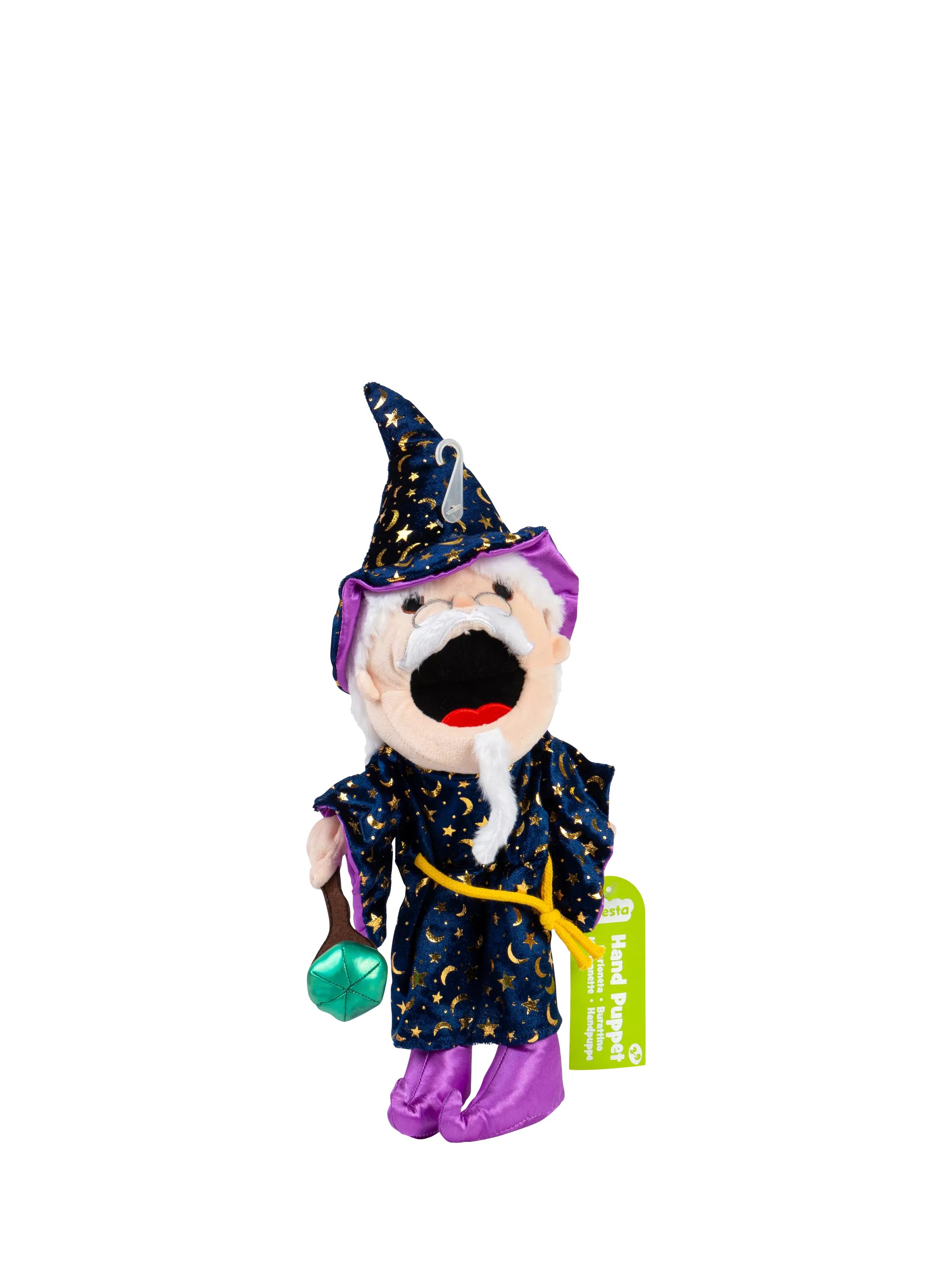 Bigjigs Toys wizard hand puppet, moving mouth - British product