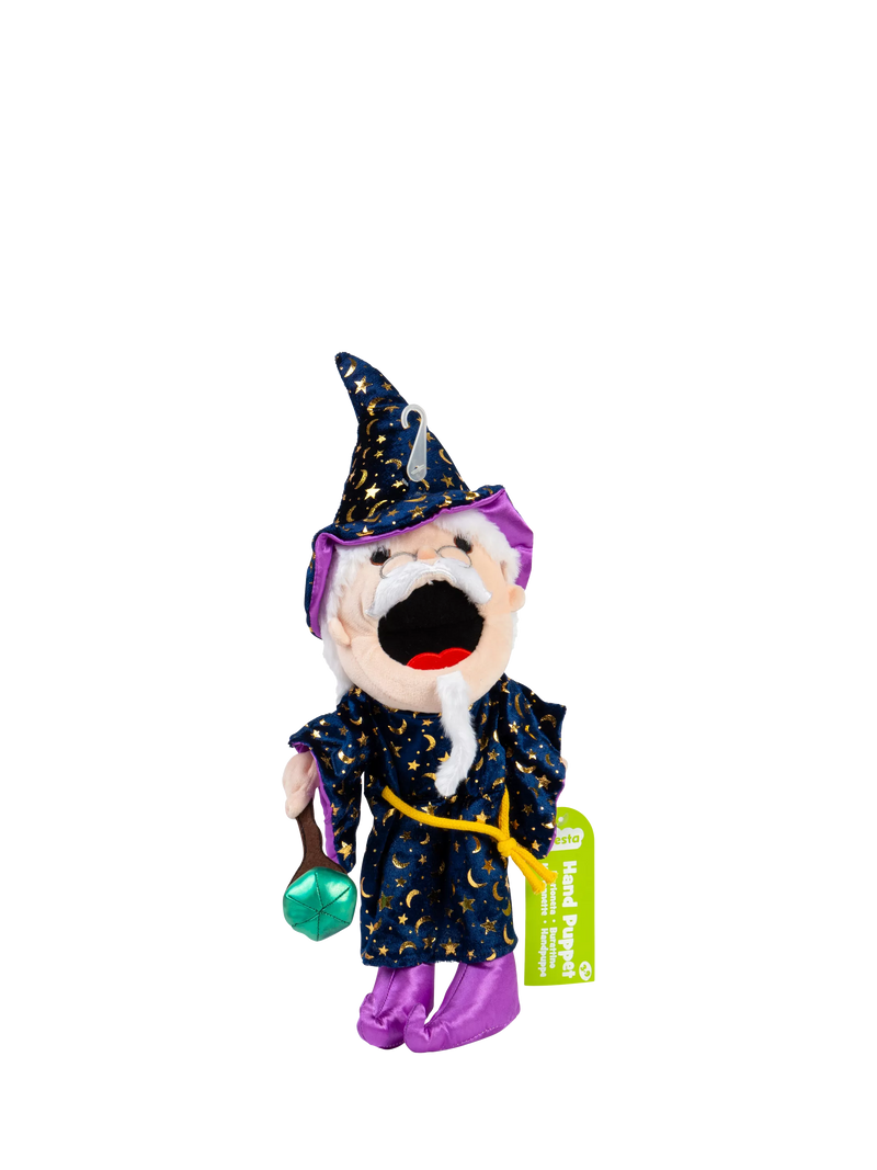 Bigjigs Toys wizard hand puppet, moving mouth - British product