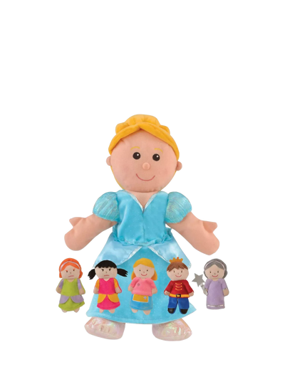 John Lewis Bigjigs Toys Cinderella Hand & Finger Puppet Set- Buy online at McGrocer