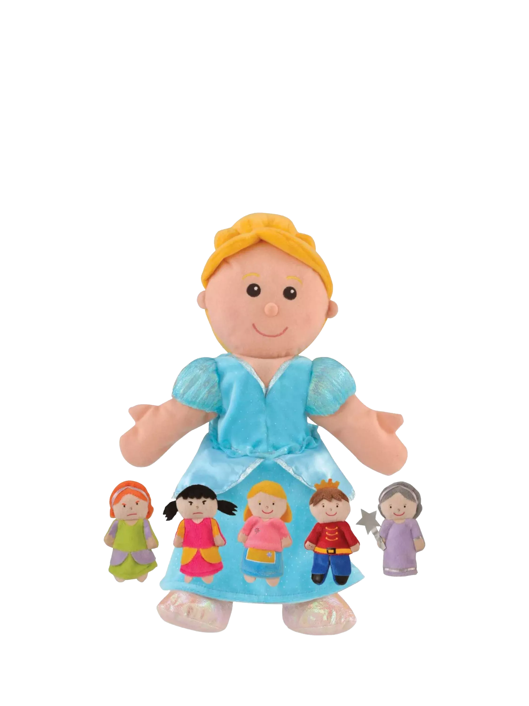 Bigjigs Cinderella hand and finger puppet set (British brand)