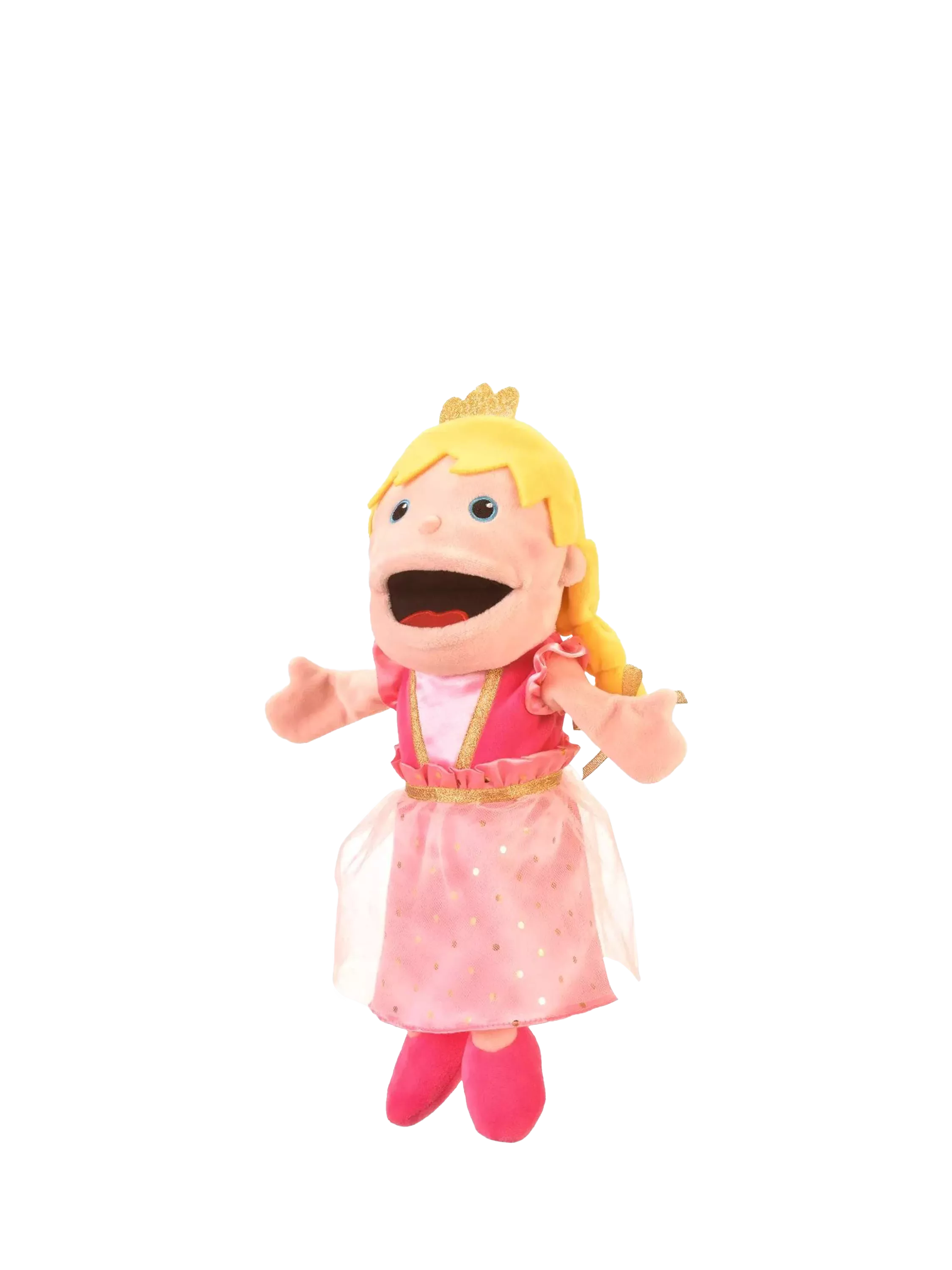 Bigjigs Toys princess hand puppet moving mouth soft fabric (British brand)