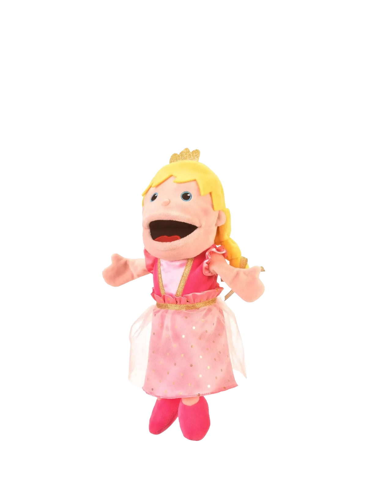 Bigjigs Toys princess hand puppet moving mouth soft fabric (British brand)