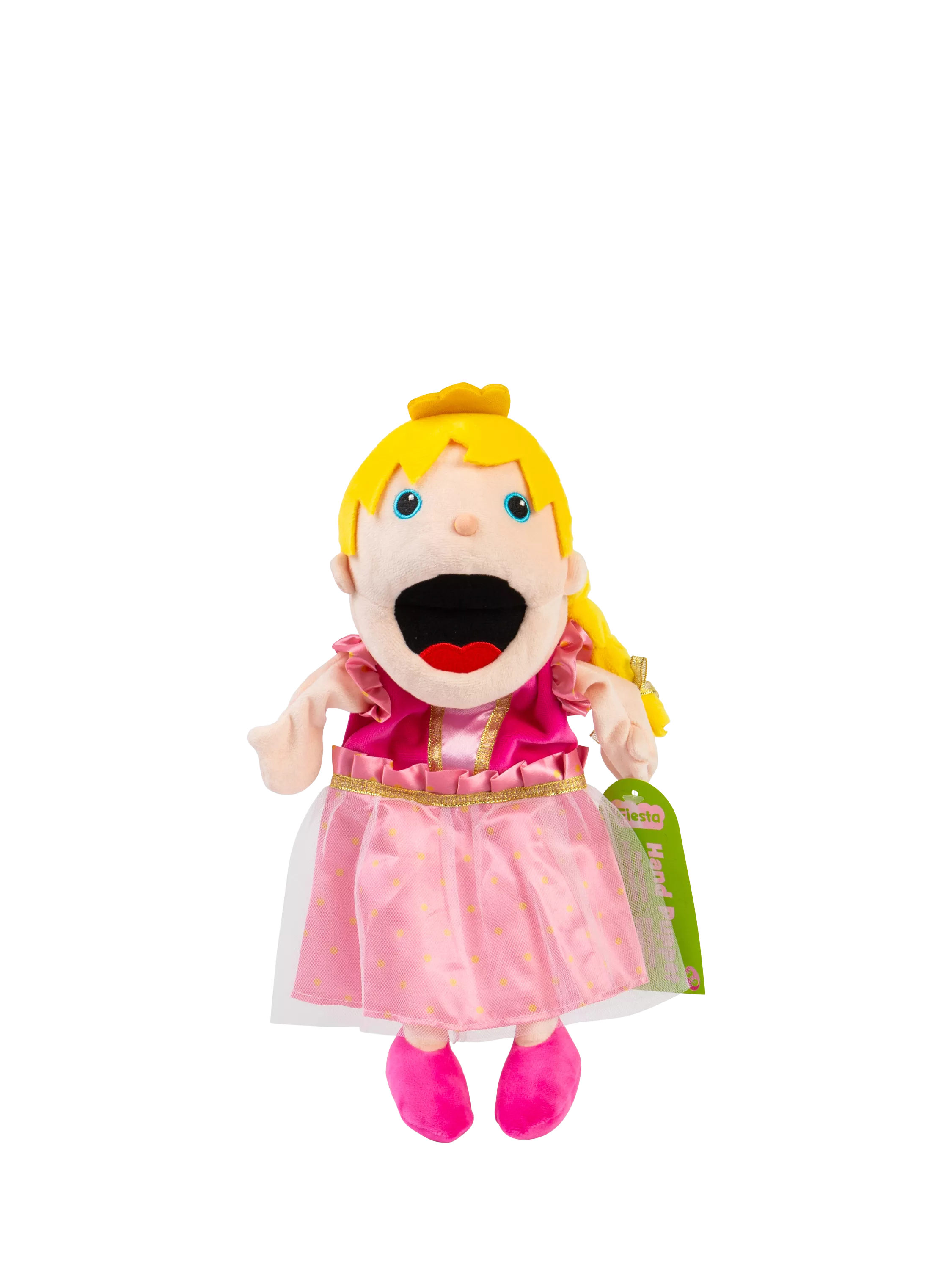 Bigjigs Toys princess hand puppet moving mouth soft fabric (British brand)